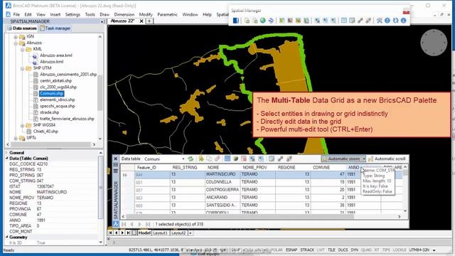 New Data Grid (BricsCAD) - Spatial Manager Blog смотреть онлайн