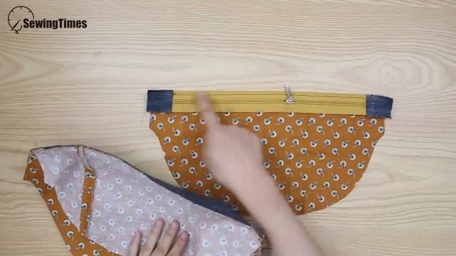 DIY Old Jeans Fanny Pack 슬링백 만들기 | Recycle Old Jeans To Sling Bag [sewingtimes]