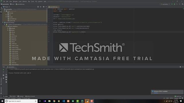 python-Fb Automation log in смотреть онлайн