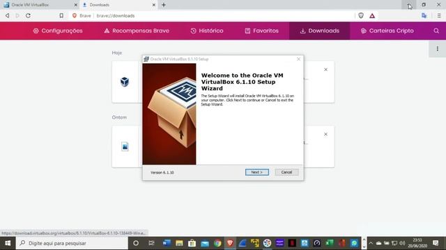 Instalando o Oracle VM Virtualbox 6.1 no Windows 10 смотреть онлайн