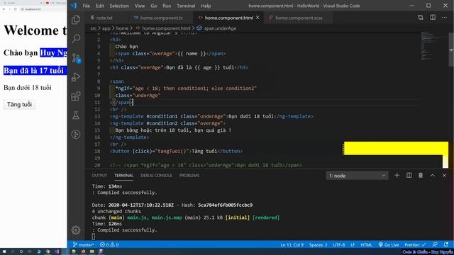 320 - Angular 9 - ng-template - Giống if else trong html смотреть онлайн