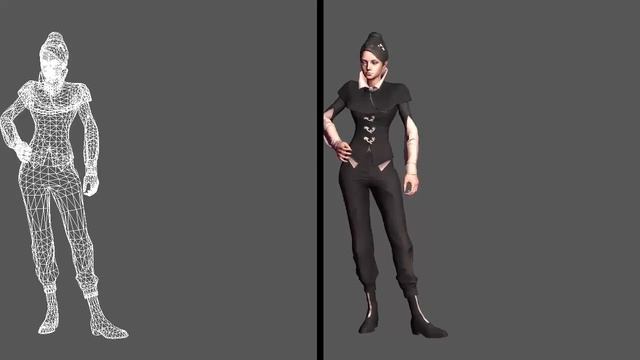 Flexible moves 3d animation wireframe and with complete material смотреть онлайн