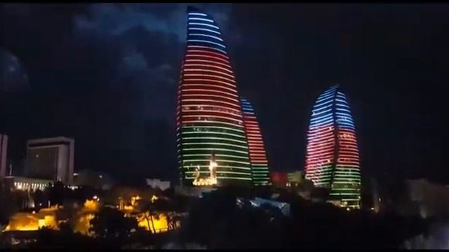 Flame Towers Baku Azerbaijan смотреть онлайн