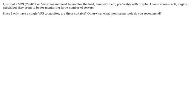 Monitoring VPS using Cacti/Zabbix? смотреть онлайн