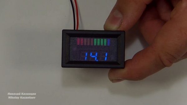 Индикатор заряда 12В аккумулятора