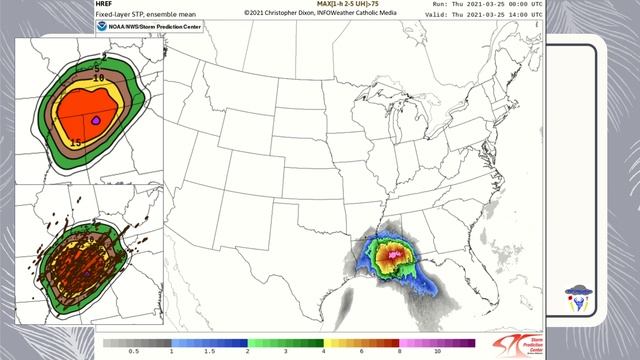 Annunciation Tornado Outbreak And High Risk For The South (March 25, 2021)