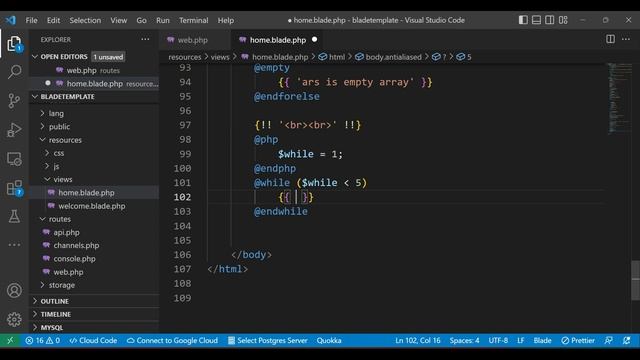 Laravel blade template смотреть онлайн