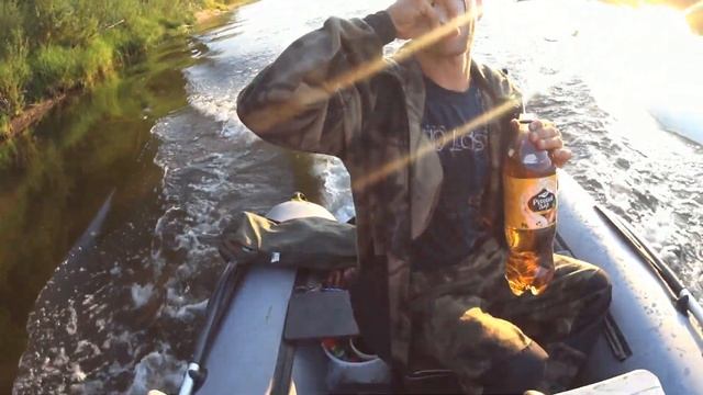 Было не до клёва. Алко-рыбалка оставила без рыбы)). (16+). Река Ветлуга смотреть онлайн