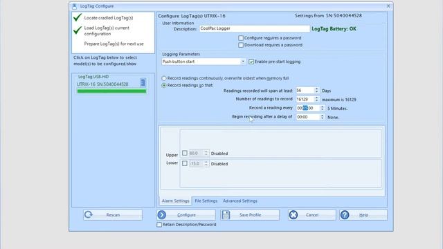 LogTag | Configure UTRIX-16 смотреть онлайн