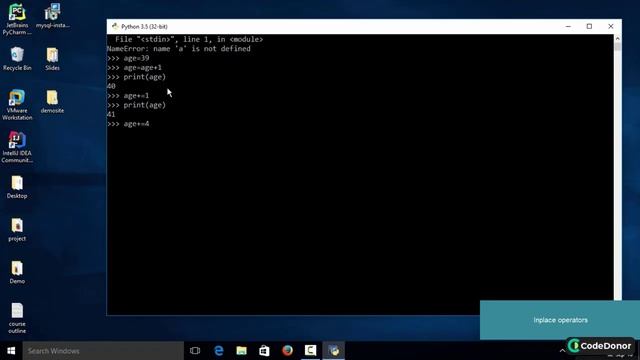 8 In Place Operators in Python смотреть онлайн