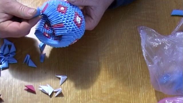 Модульное оригами. Павлин. (3D origami) смотреть онлайн