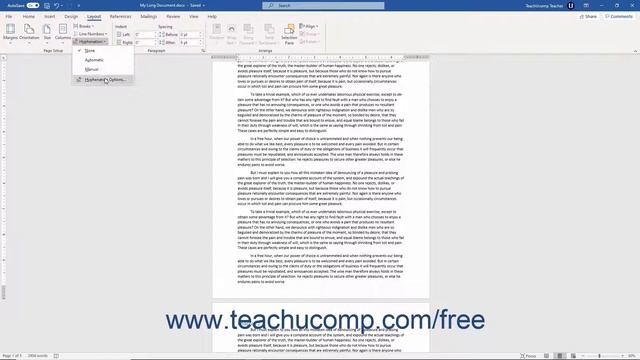 Word 2019 and 365 Tutorial Hyphenation Settings Microsoft Training смотреть онлайн