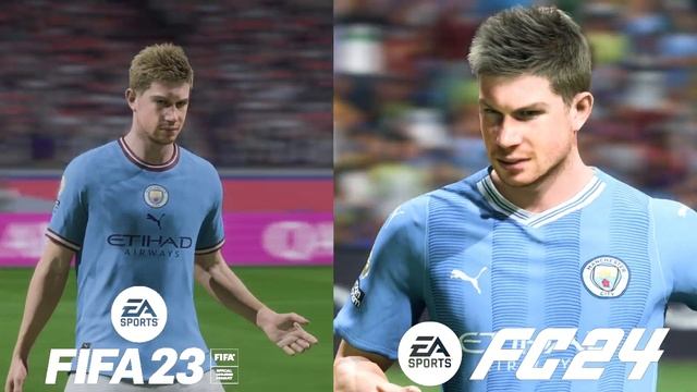 FIFA23 VS EAFC24 Graphic Comparison