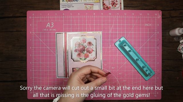 Crafting with Hunkydory Rainbow of Flowers - Fuchsia flowers (2 tent fold cards) смотреть онлайн