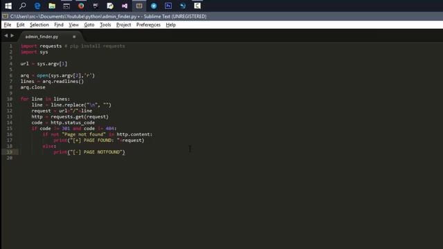 [PYTHON] Creating a simple admin finder смотреть онлайн
