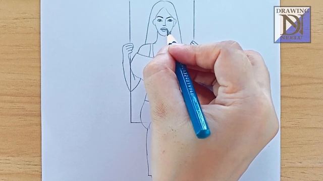 How to draw a girl swinging in front side | Pencil sketch for beginner | Simple drawing tutorial смотреть онлайн