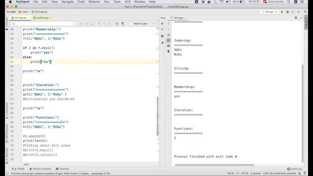 Python Tutorial | Dictionary as Data Types | Basic Operations using Dictionary смотреть онлайн