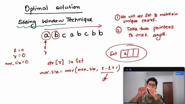 Longest Substring Without Repeating Characters : Explained step by step смотреть онлайн