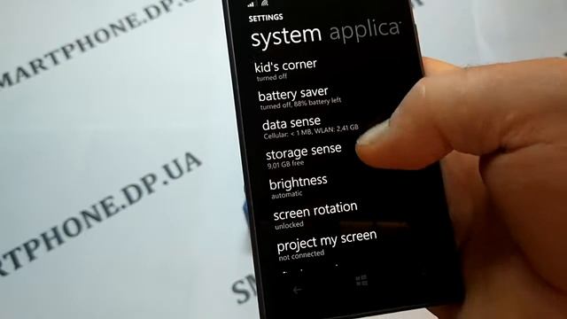 NOKIA LUMIA 925Т Refurbished настройки, меню смотреть онлайн