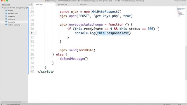 End-to-end encryption in Javascript, PHP and MySQL смотреть онлайн
