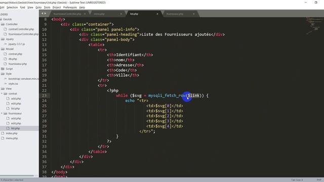 PHP MYSQL (COMMENT LISTER LES ELEMENTS AJOUTES DANS LA BASE) : cours3 смотреть онлайн