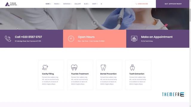 Timan - Dental Clinic and Medical WordPress Theme Wilson Walter смотреть онлайн