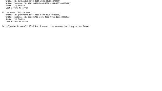 Why does Sql server write 100's of files to System Volume Information (all with the same name)? смотреть онлайн