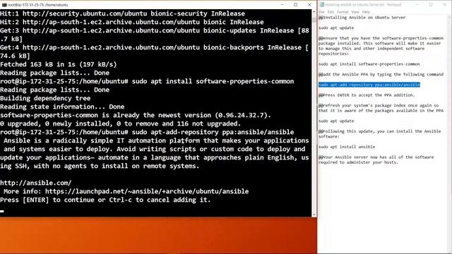 How to Install ansible on ubuntu server | Ansible tutorial смотреть онлайн