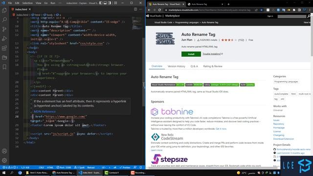 Auto Rename Tag смотреть онлайн