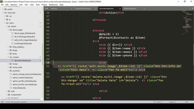 Laravel 9 Project #80 | Backend Contact Form Page Setup смотреть онлайн
