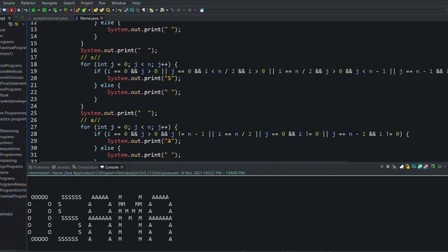Write Name Using Java смотреть онлайн