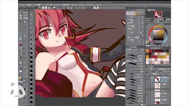pixivSketch timelapse - CULさん смотреть онлайн
