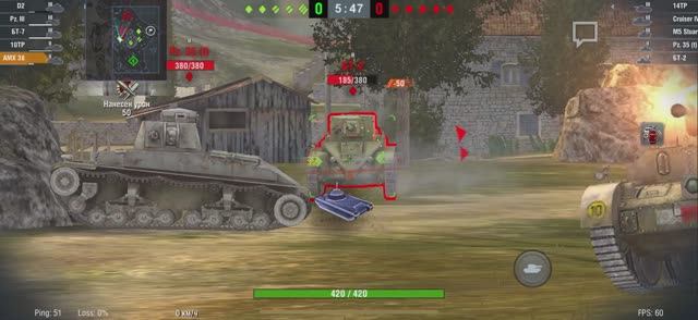 AMX 38 Слишком много целей в прицеле
