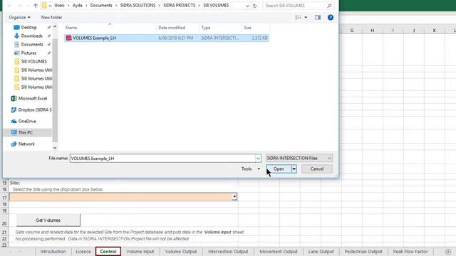 VOLUMES UTILITY / Excel application for SIDRA INTERSECTION смотреть онлайн