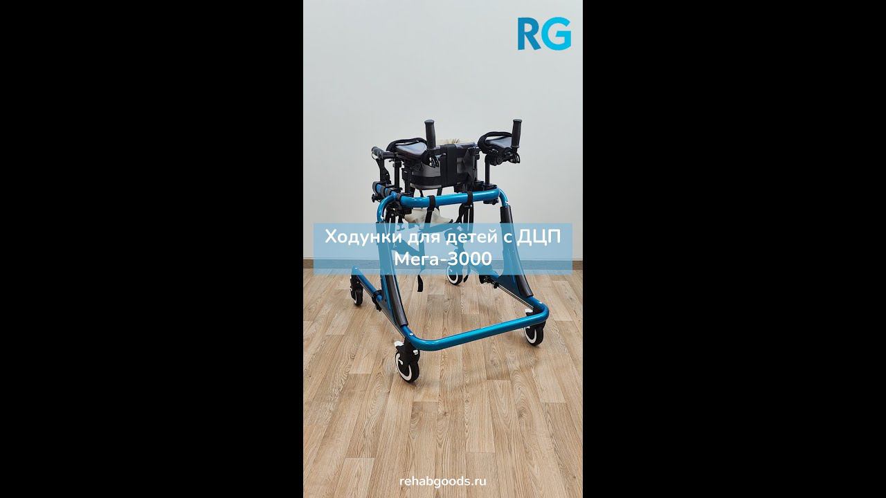 Ходунки с поддержкой тела для детей с ДЦП Мега-3000 смотреть онлайн