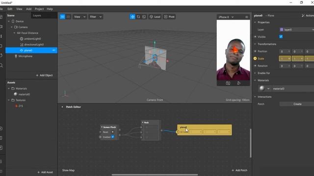 SPARK AR STUDIO / Взаимодействие с экраном, tap на экран, нажатие на обьект, долгое нажатие и тд смотреть онлайн
