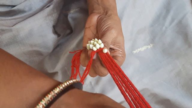 Flower Garland: Plating With Care | Crepe Jasmine (nandibattalu) | Roopa's Creations