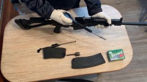 Не полная  разборка карабина САЙГА 12 К 030