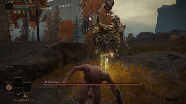 Elden Ring - Draconic Tree Sentinel vs. a wood shield [RL1, No Hit] смотреть онлайн