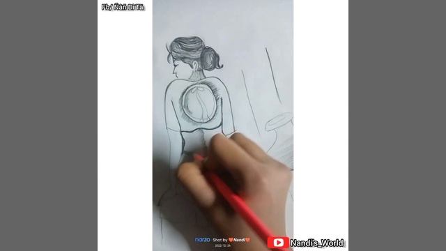 A simple woman figure sketch... with pencil#skeching #sketch #firstvideo @nandis_world8488 смотреть онлайн