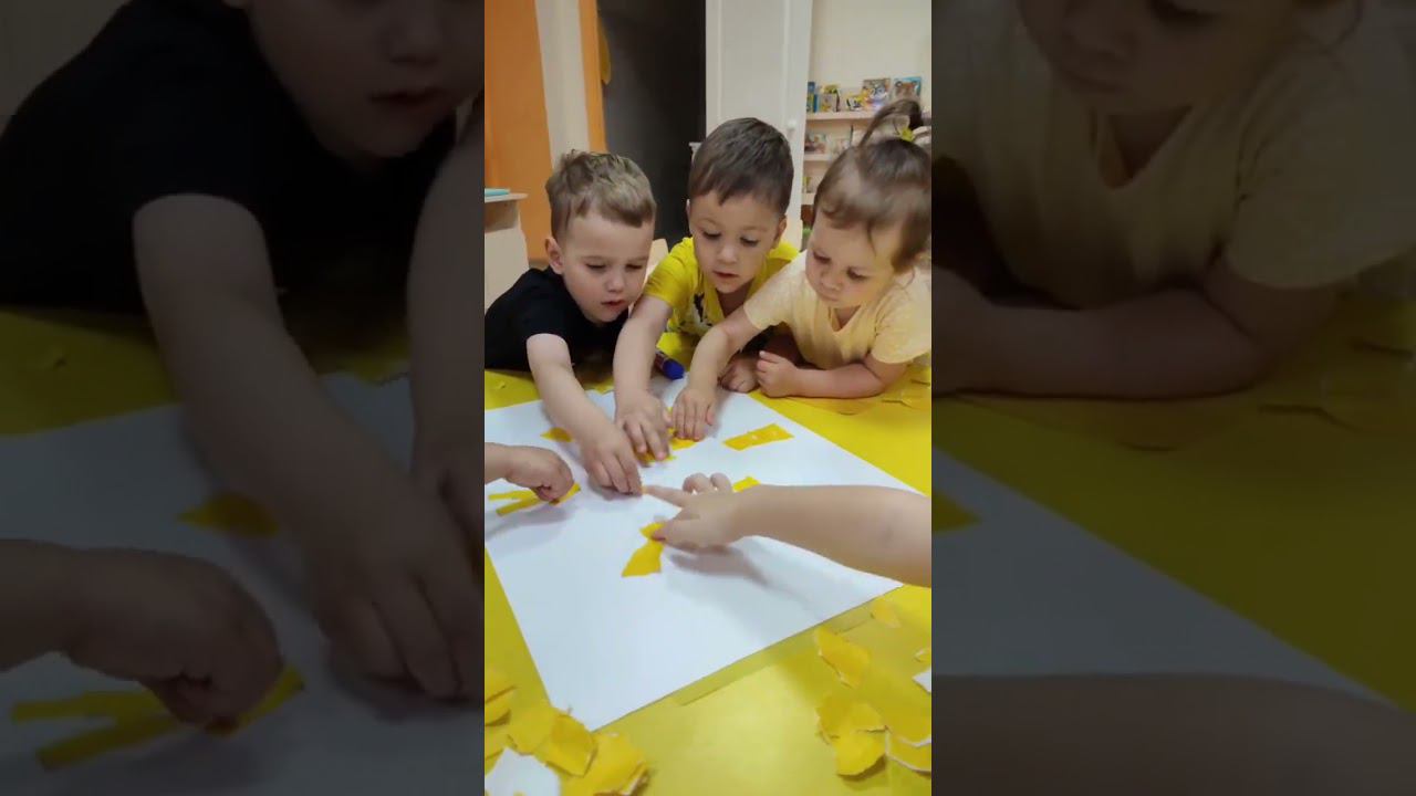 Обрывная аппликация "Солнышко" смотреть онлайн