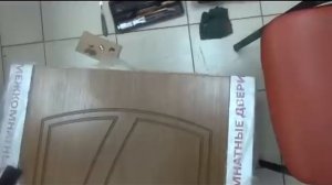 Реставрация FL-шпона на двери