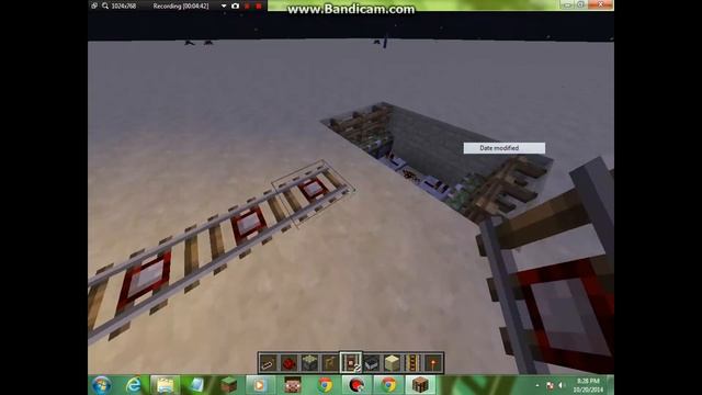 Minecraft: How to make a basic redstone train crossing! смотреть онлайн