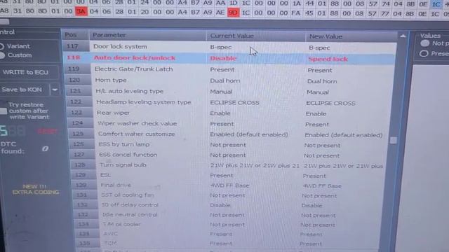 Eclipse Cross Etacs Availiable Features Mods