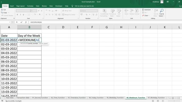 How To Use Weeknum Function In Excel | How to get the week number in a year based on a date In Exce смотреть онлайн