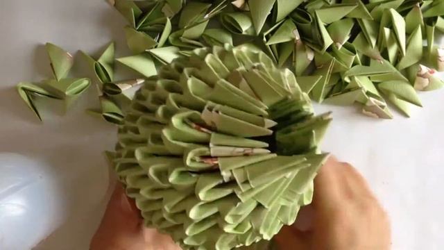 3D МОДУЛЬНОЕ ОРИГАМИ #44 ВАЗА С ЦВЕТАМИ смотреть онлайн