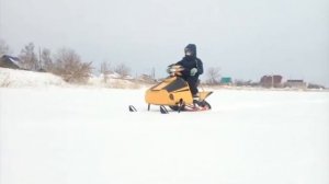 самодельный детский снегоход