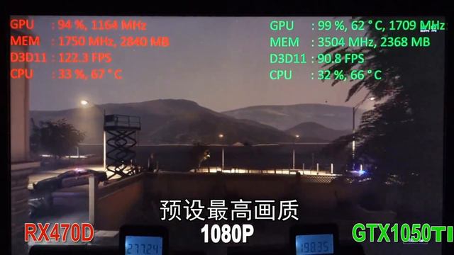 【猿究所】RX470D VS GTX1050Ti 对比测试 смотреть онлайн