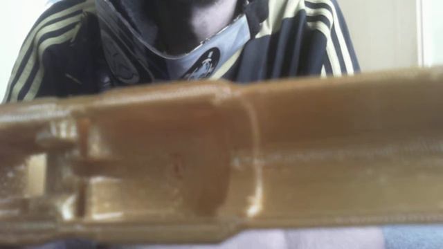 Glock 17 3d Printed Model Gold  глок17 3д пичать модыль глок17 золотой