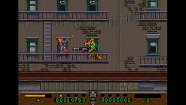 Sega Mega Drive 2 (Smd) 16-bit Dinosaurs for Hire Level 1 Tenement House